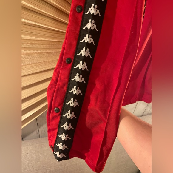 Kappa Y2K popper red small jogging bottoms joggers - Picture 2 of 9